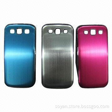 Aluminum Case for Samsung Galaxy S3 with Skid-resistant Grains, Available in Various Colors